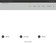Tablet Screenshot of evolvedbodyart.com